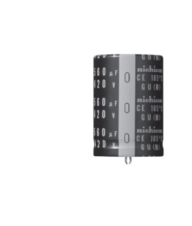 Nichicon 120μF Aluminium Electrolytic Aluminium Electrolytic Capacitor 400V dc, Snap-In - LGU2G121MELZ
