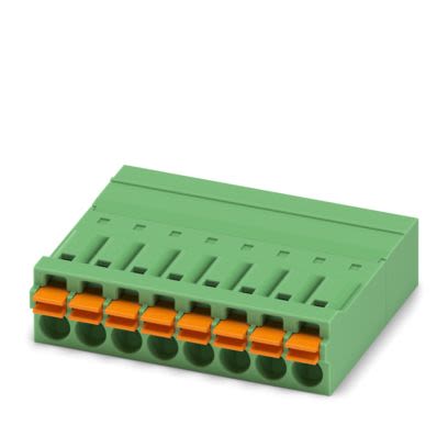 Phoenix Contact PCB Connector, 8-Contact, 3.5mm Pitch, PCB Mount, 1-Row, Push In Spring Termination