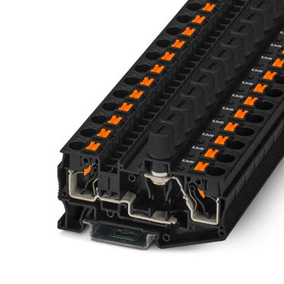 Phoenix Contact 1154813 Black, 0.5 → 10mm², Push In Termination