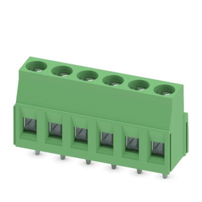 Phoenix Contact PCB Terminal Block, 6-Contact, 5mm Pitch, Wave Soldering, 1-Row, Plug In, Screw Termination