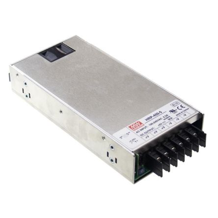 MEAN WELL Switching Power Supply, HRP-450-12, 12V, 37.5A, 450W, 120 → 370V dc Input Voltage