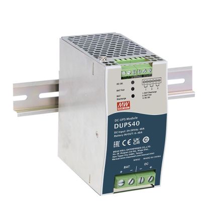 MEAN WELL DUPS40 UPS UPS, 24V dc dc Input, 24V dc dc Output, 40A Output, 960W