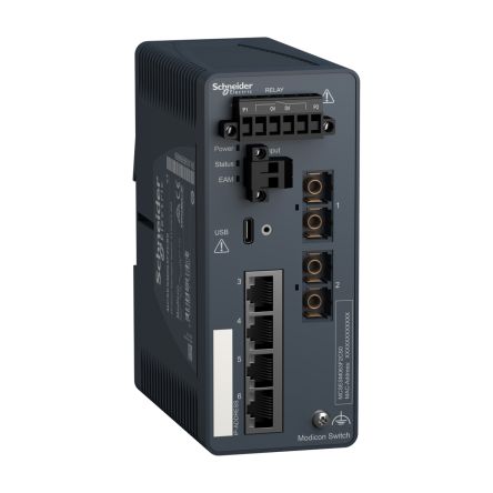 Schneider Electric MCSESM063F2CS0, Managed 6 Port Network Switch