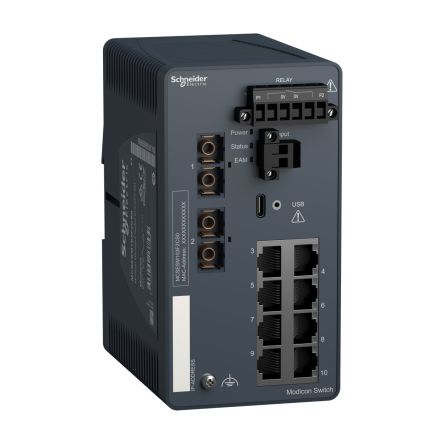 Schneider Electric MCSESM103F2CS0, Managed 10 Port Network Switch