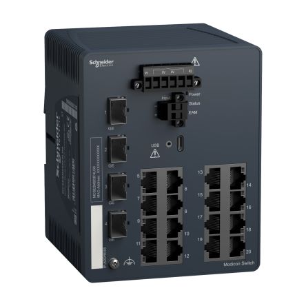 Schneider Electric MCSESM203F4LG0, Managed 16 Port Network Switch