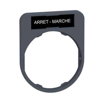 Schneider Electric Legend Holder for Use with Push Button, ARRET-MARCHE
