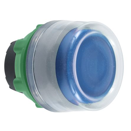 Schneider Electric ZB5 Series Blue Spring Return Push Button, 0.9mm Cutout, IP66, IP67