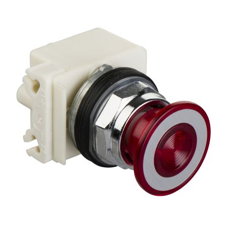 Schneider Electric 9001K Series Red Illuminated Push Pull Push Button, 30mm Cutout, IP66