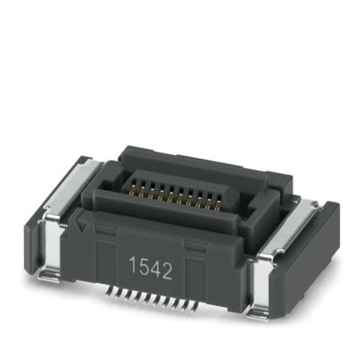 Phoenix Contact 14391 Series Straight Solder Mount PCB Socket, 20-Contact, 2-Row, 0.635mm Pitch, Socket Termination