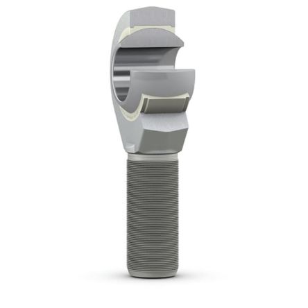 SKF SALKB M6 Steel Rod End, 6mm Bore, 48mm Long, Metric Thread Standard, Female Connection Gender