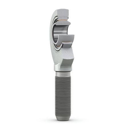 SKF SA M6 Steel Rod End, 6mm Bore, 49mm Long, Metric Thread Standard, Male Connection Gender