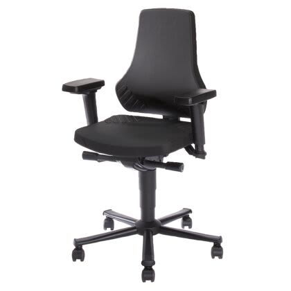 Bosch Rexroth Black Plastic Desk Chair, 120kg Weight Capacity