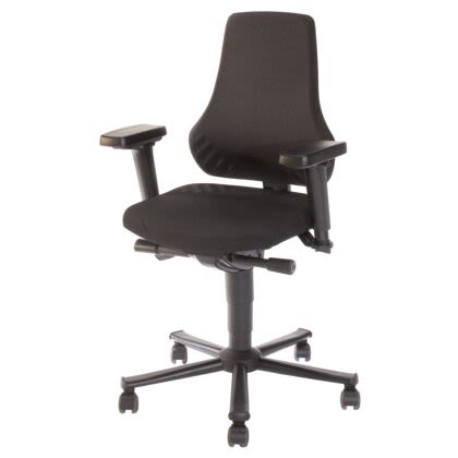 Bosch Rexroth Black Plastic Desk Chair, 120kg Weight Capacity