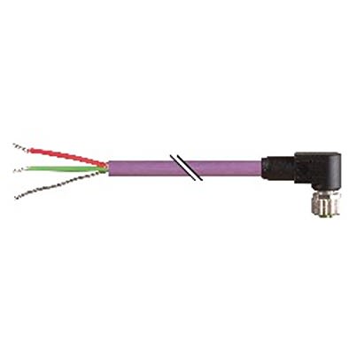B&R Right Angle Female 5 way 5 Pin Socket to Unterminated Actuator/Sensor Cable, 5m