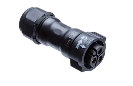 Amphenol Industrial Industrial Circular Connectors, 8 Contacts, Push-In, Plug, Female, IP68, X-Lok Series