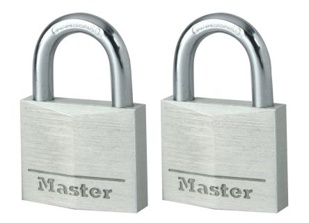 Master Lock Padlock Weatherproof Aluminium Padlock, Keyed Alike, 6mm Shackle, 40mm Body