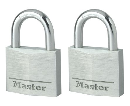 Master Lock Padlock Weatherproof Aluminium Padlock, Keyed Alike, 5mm Shackle, 30mm Body