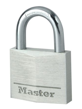Master Lock Padlock Weatherproof Aluminium Padlock, Keyed Alike, 6mm Shackle, 40mm Body