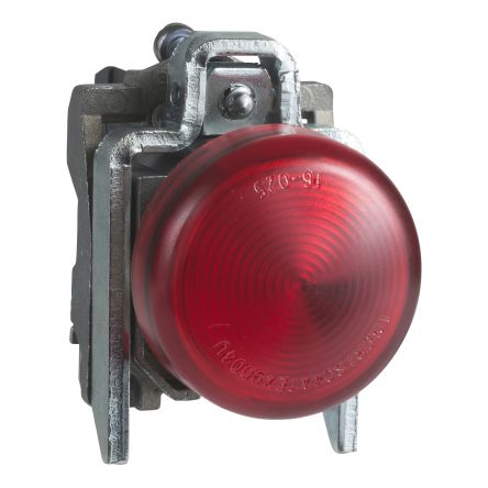 Schneider Electric, XB4, PCB, Through Hole Red LED Pilot Light Complete, 22mm Cutout, IP65, Round, 120V