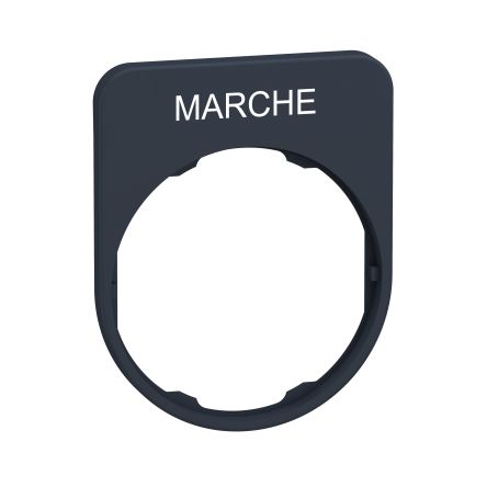 Schneider Electric Legend Plate for Use with Harmony XB4, Harmony XB5, MARCHE