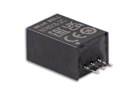 MEAN WELL N7805 DC-DC Converter, 1.8V dc/ 0 → 2000mA Output, 4.5 → 28 V dc Input, 3.6 → 30W,