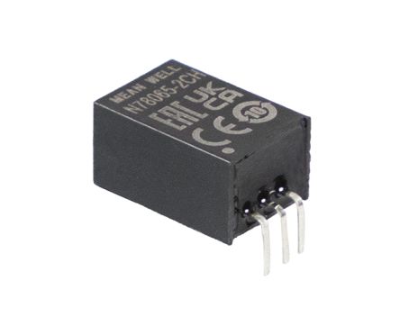 MEAN WELL N78018 DC-DC Converter, 1.8V dc/ 0 → 2000mA Output, 4.5 → 28 V dc Input, 3.6 → 30W,