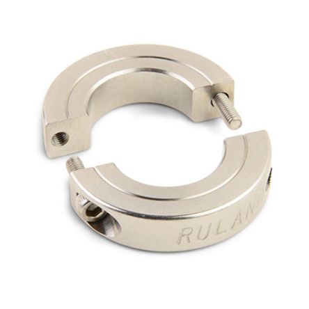 Ruland Shaft Collar, Two Piece, Clamp, Bore 24mm, OD 45mm, W 10mm, Steel