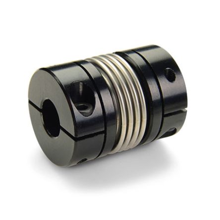 Ruland Bellows Coupling, 33.3mm Outside Diameter, 16mm Bore, 43.2mm Length Flexible Coupling