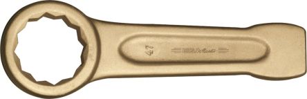 Ega-Master Ring Wrench, 225 mm Overall, 41mm Jaw Capacity, Metal Handle, Non-Sparking