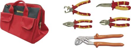 Ega-Master 5 Piece Electrician Set Tool Kit with Bag, VDE Approved