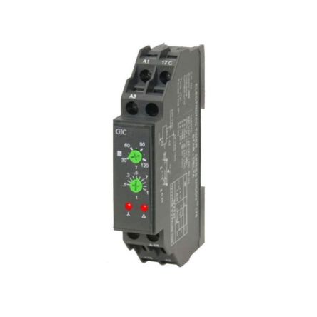 GIC Micon 175 Series Series DIN Rail Mount Timer Relay, 240V ac, SPDT