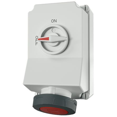 MENNEKES Switchable IP67 Industrial Interlock 4P, Earthing Position 6h, 63A, 400 V