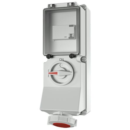 MENNEKES Switchable IP67 Industrial Interlock 5P, Earthing Position 6h, 16A, 400 V