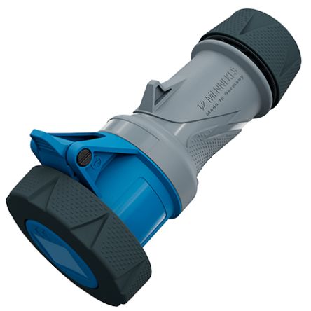 MENNEKES, 146 IP67, IP69 Blue, Grey 3P Industrial Power, Rated At 16A, 230 V