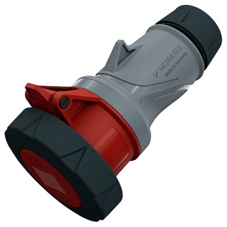 MENNEKES, 146 IP67, IP69 Grey, Red 5P Industrial Power, Rated At 32A, 400 V