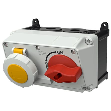 MENNEKES Switchable IP67 Industrial Interlock 3P, Earthing Position 4h, 16A, 110 V