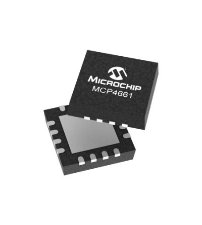 Microchip MCP4661T-502E/ML, Digital Potentiometer 5kΩ 8-Position 2-Channel I2C 16 Pin, VQFN