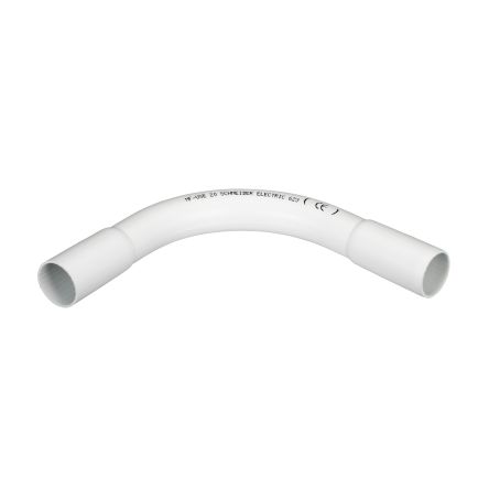 Schneider Electric, Cable Conduit Fitting, 20mm Nominal Size, PVC, White IP40 rating