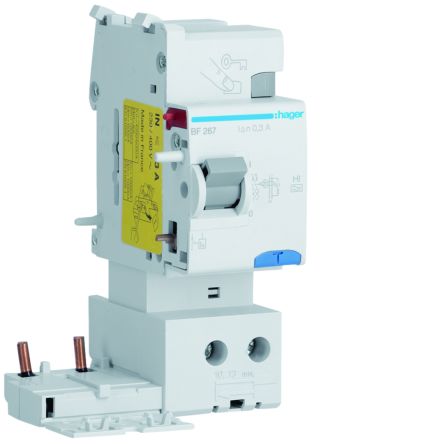 Hager BF RCD, 63A, 2 Pole, 300mA, Type A-HI, 500V