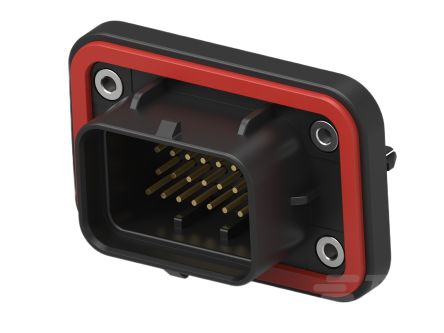 TE Connectivity, SUPERSEAL Automotive Connector Plug Black PCB Mount 34 Way, Through Hole Termination 1-2388688-4