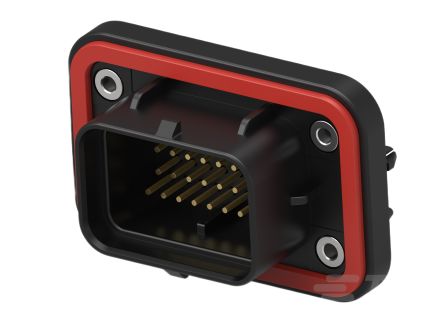TE Connectivity, SUPERSEAL Automotive Connector Plug Black PCB Mount 34 Way, Through Hole Termination 1-2388688-3