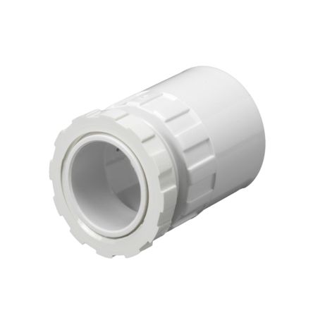 Schneider Electric Adapter, Conduit Fitting, 20mm Nominal Size, uPVC, White