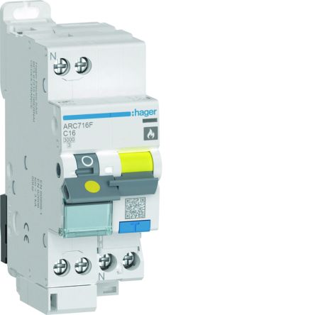 Hager ARC MCB, 16A, 3 Breaking Capacity