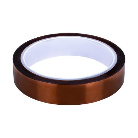 RS PRO Electro Insulating Tape Amber Polyimide Film Electrical Tape, 25mm x 33m