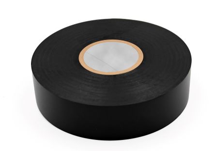 RS PRO Electro Insulating Tape Black PVC Film Electrical Tape, 19mm x 20m