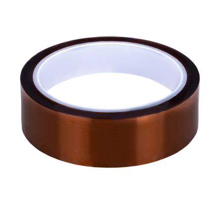 RS PRO Electro Insulating Tape Amber Polyimide Film Electrical Tape, 38mm x 33m