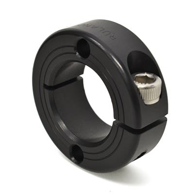 Ruland Collar, One Piece, Clamp Screw, Bore 38mm, OD 60mm, W 15mm, Anodised Aluminium