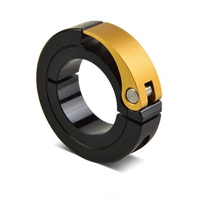 Ruland Collar, One Piece, Clamp Screw, Bore 45mm, OD 100mm, W 19mm, Aluminium