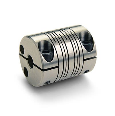 Ruland Beam, 30mm Outside Diameter, 10mm Bore, 38mm Length Flexible Coupling