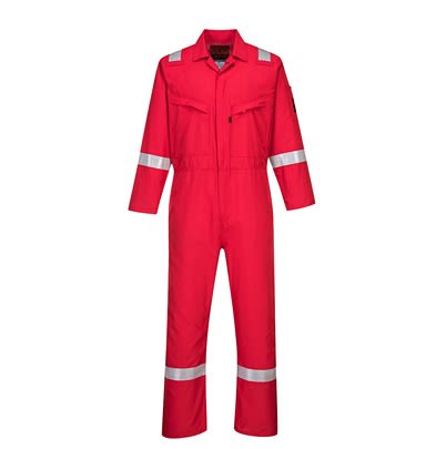 Portwest Red Reusable Hi Vis Overalls, 32